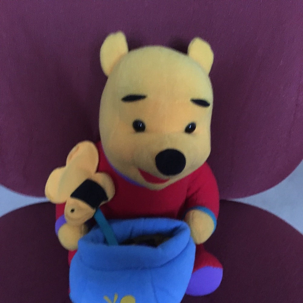 Disney Winnie the Pooh plush with toy’s pouch 1996